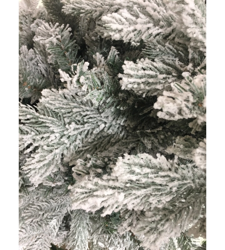 ALBERO DI NATALE "FIOCCO NEVE" CON 983 RAMI AD AGGANCIO, 180 CM